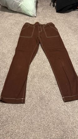Girls Brown Cargos Size 12 