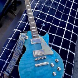 Epiphone Les Paul Standard '60s Quilt Top Limited-Edition Electric Guitar - Translucent Blue