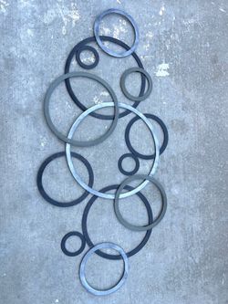 Large Metal Abstract Wall Art Grey Black Home Decor