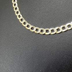 10kt Gold Hollow Open Cuban Necklace 20” 4.4mm 7.30grams 163256 1