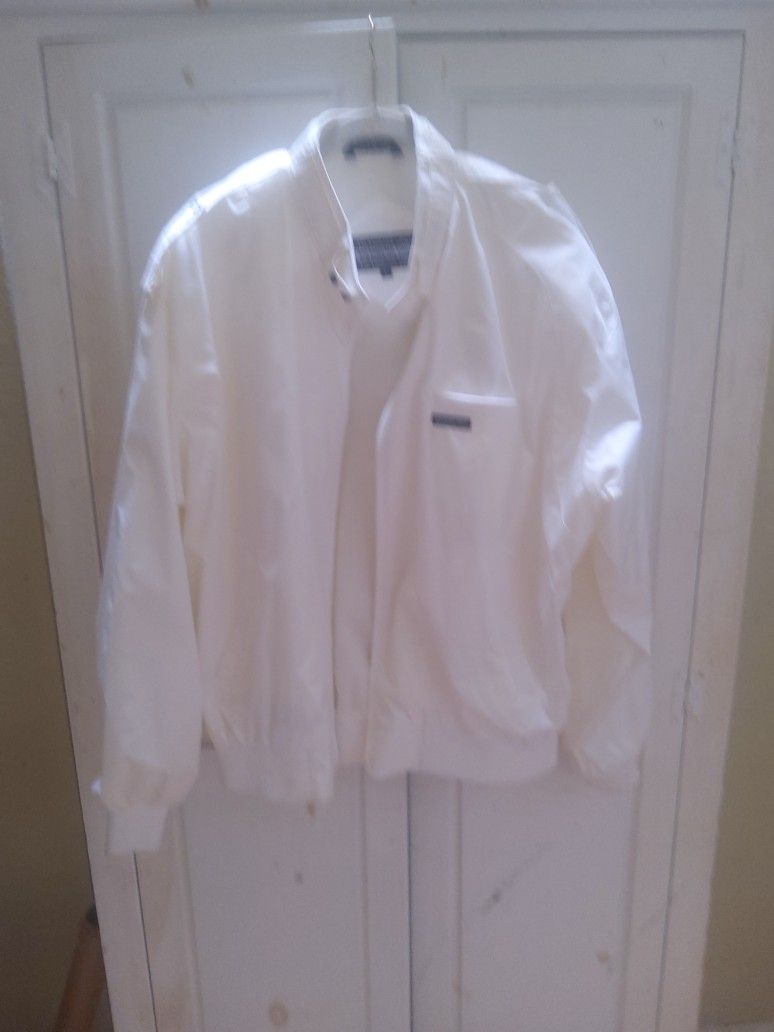 Members Only White Jacket LARGE SIZE