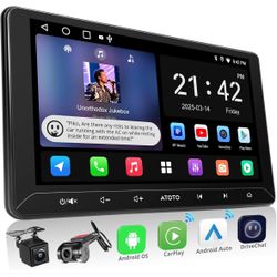 A5L 10.1" Android Double Din Car Stereo, Wireless CarPlay/Android Auto