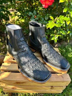 Rock'em Crocodile Print Western Boots - Size 11