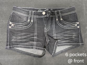 Women's Dark Wash Denim Shorts