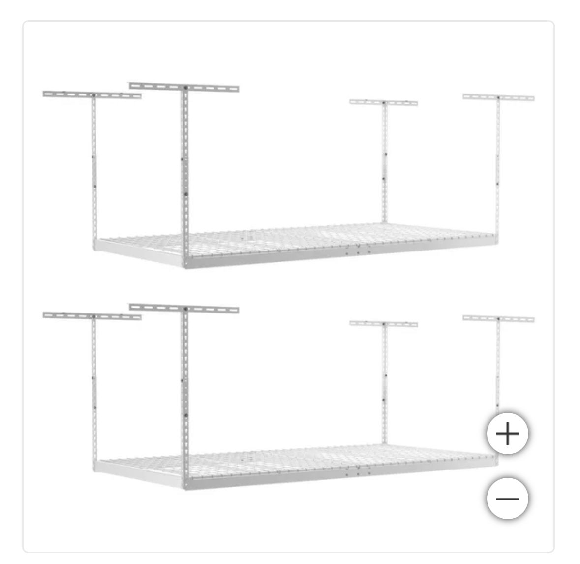 New SafeRacks Overhead Garage Storage, 4’ X 8’ Racks