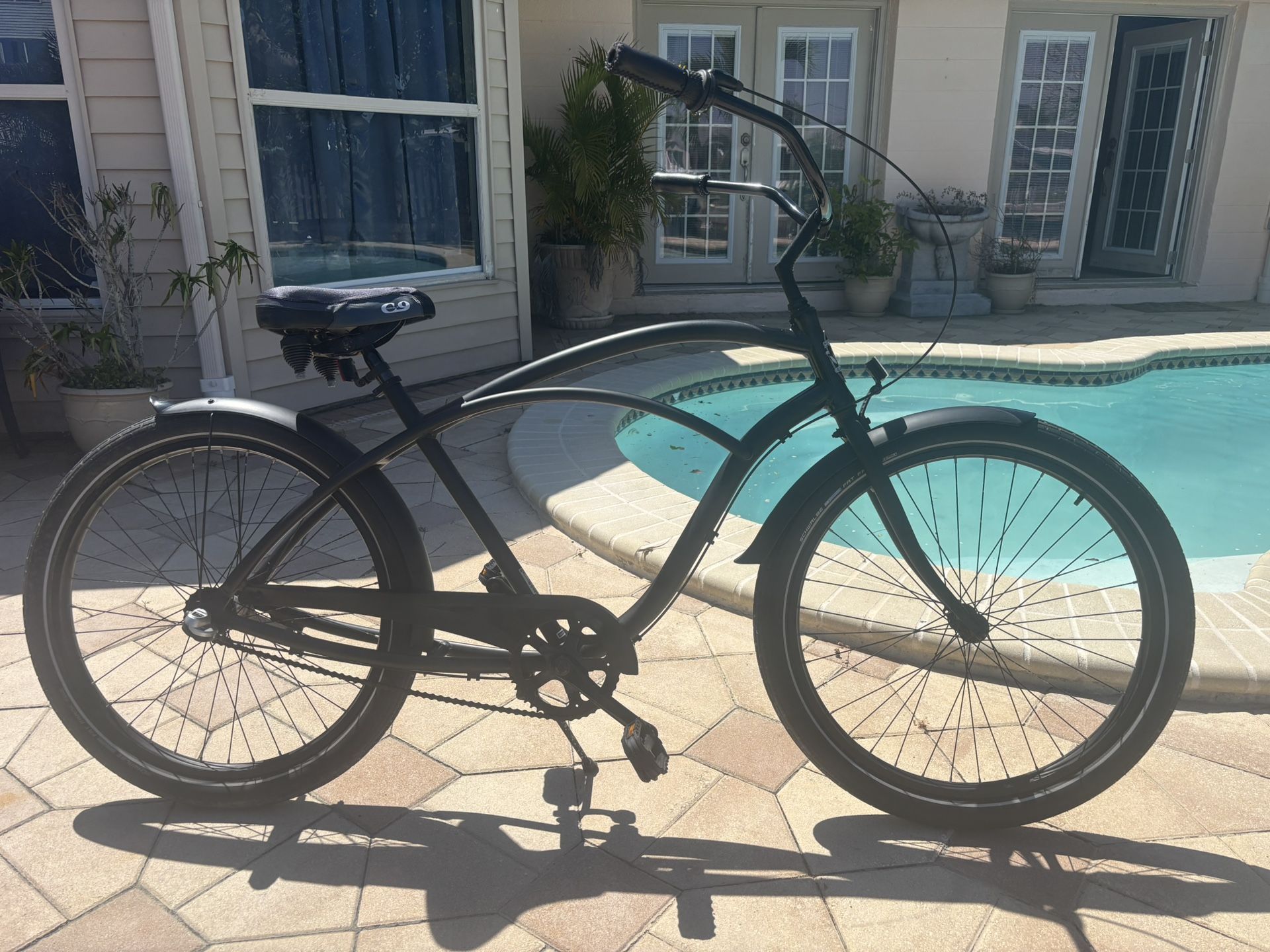 Phat Cycles Dark Noir Beach Cruiser Bicycle
