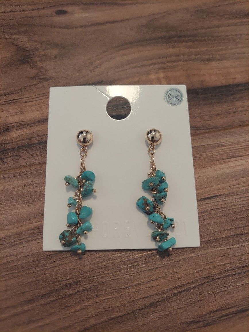 Turquoise Dangly Earrings