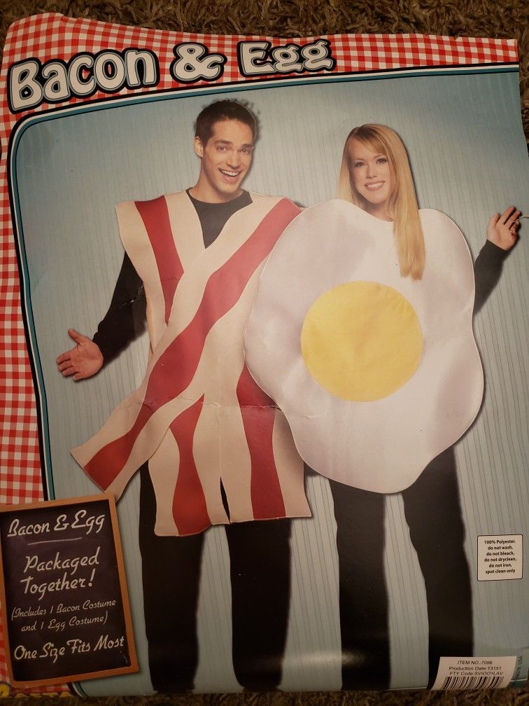 Egg And Bacon Couples Costume