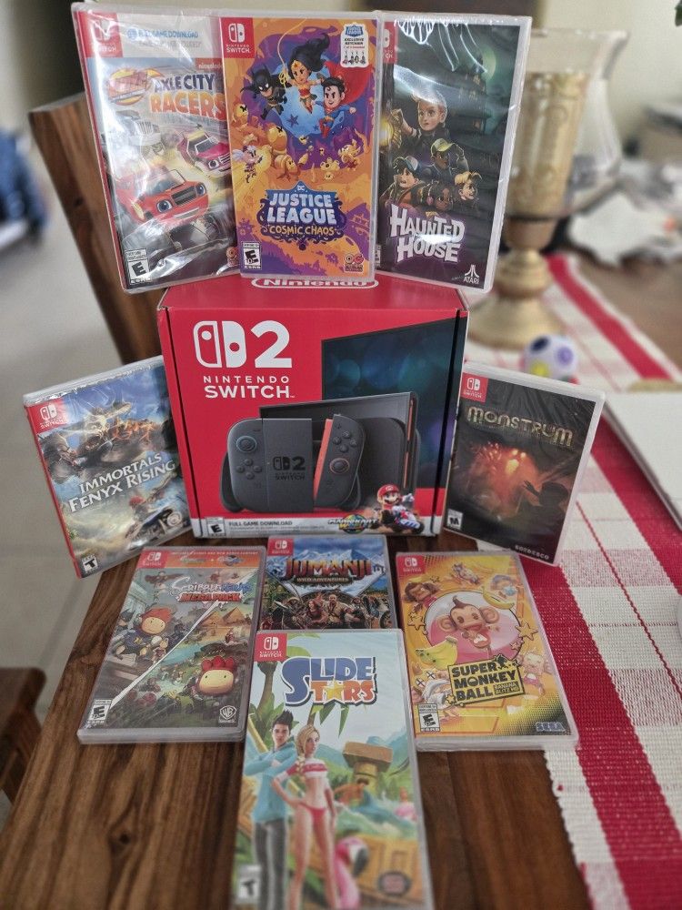 Nintendo Switch 2 Mario Kart World Megabundle - 10 Games - READ DESCRIPTION (Brand New)