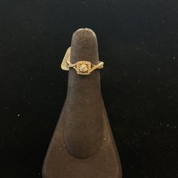 10k Rose Gold Engagement Ring 38493-1