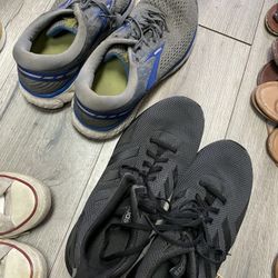 Adidas and Brooks men’s running shoes size 13 pair of two