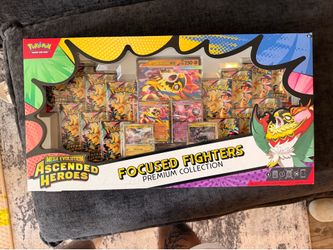 3 Pokemon Ascended Heros Focus Fighters Premium Collection (Sealed)