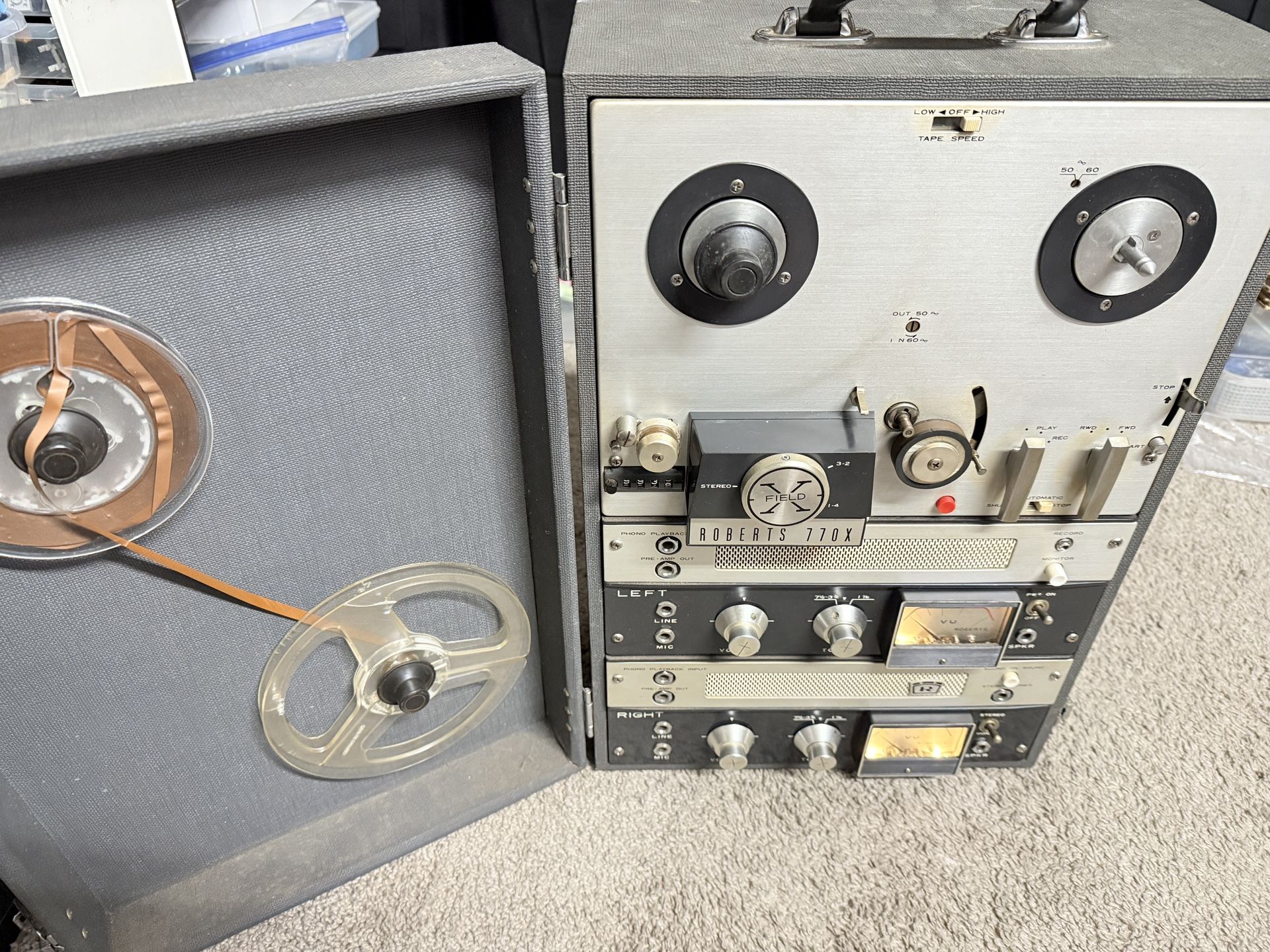 Vintage working Reel To Reel Tape Recorder Robert’s 770X