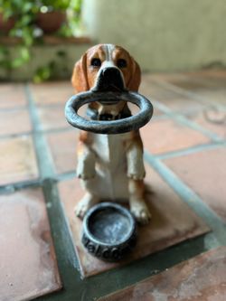 Vintage Beagle Dog Figurine Door Welcomer