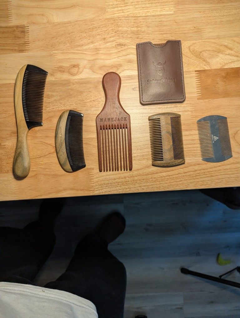 Beard Combs, Never Used & Beard Care Kit