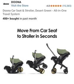 Doona Car Seat & Stroller, Desert Green - All-in-One Travel System