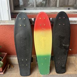 Penny Board Australia 3 Different Color Skateboard. 
