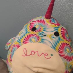 Narwal  Tie Dye Squishmallow  