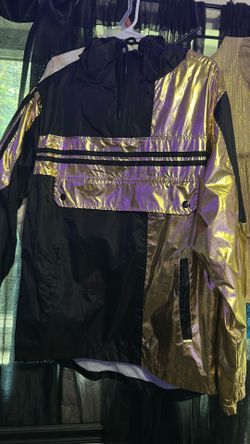 Brand New Gold & Black Windbreaker Jacket 