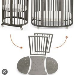 Stokke Crib & Mini Portable Crib With Everything For Both Cribs