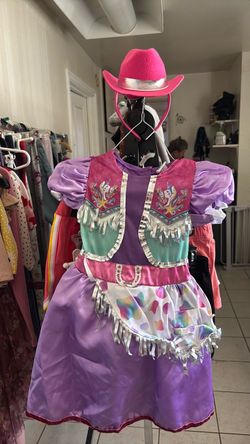 cowgirl Costume Dress with Hat size3t-4t