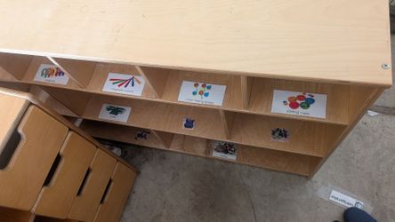 Commercial Preschool Classroom Organizer / Activity Shelf – $140
