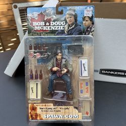 Collectable McFarlane Toys Bob & Doug McKenzie Figure Movie Maniacs Sealed NIB