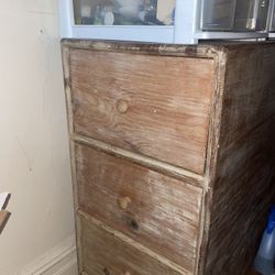 Rustic Wood Dresser – Double-Sided Storage