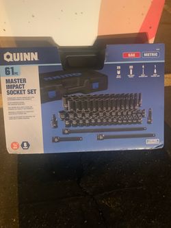 61 piece Quinn Master Impact Socket Set