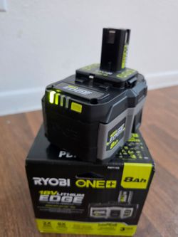 RYOBI 18V ONE + 8AH LITHIUM EDGE BATTERY - NEW # PBP1108