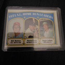1972 Reggie Jackson Homerun Leader Card