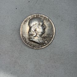 1963 Half Dollar Benjamin Franklin Silver Coin 