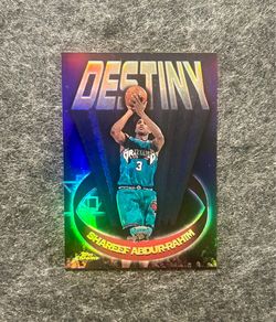 1996-97 Topps Chrome Basketball - Shareef Abdur-Rahim -  Destiny Refractor SP  Rookie Card no D13 - Mint