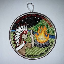 2008 BSA OA Wiatava Lodge 13 Pow Wow Patch – “Build Upon the Fire of Cheerfulness” RARE