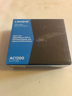 Linksys AC1200 Dual-Band WiFi 5 USB Adapter