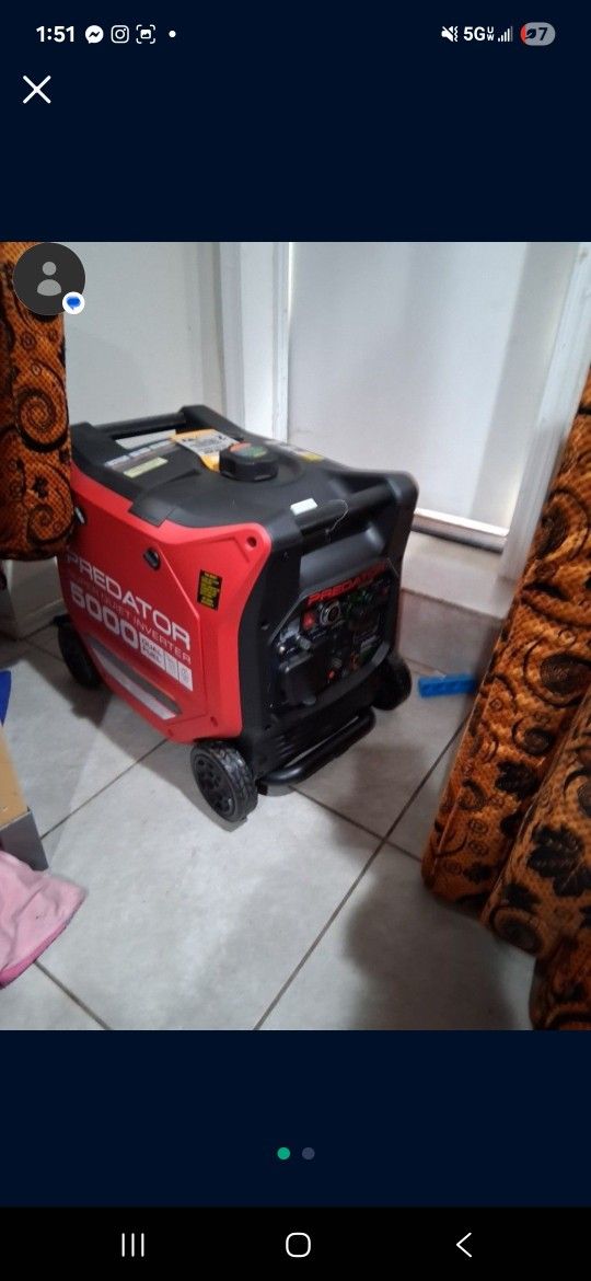 Predator 5000 Watt Inverted Generator Dual Fuel