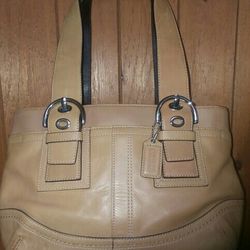 COACH Tan Leather Handbag