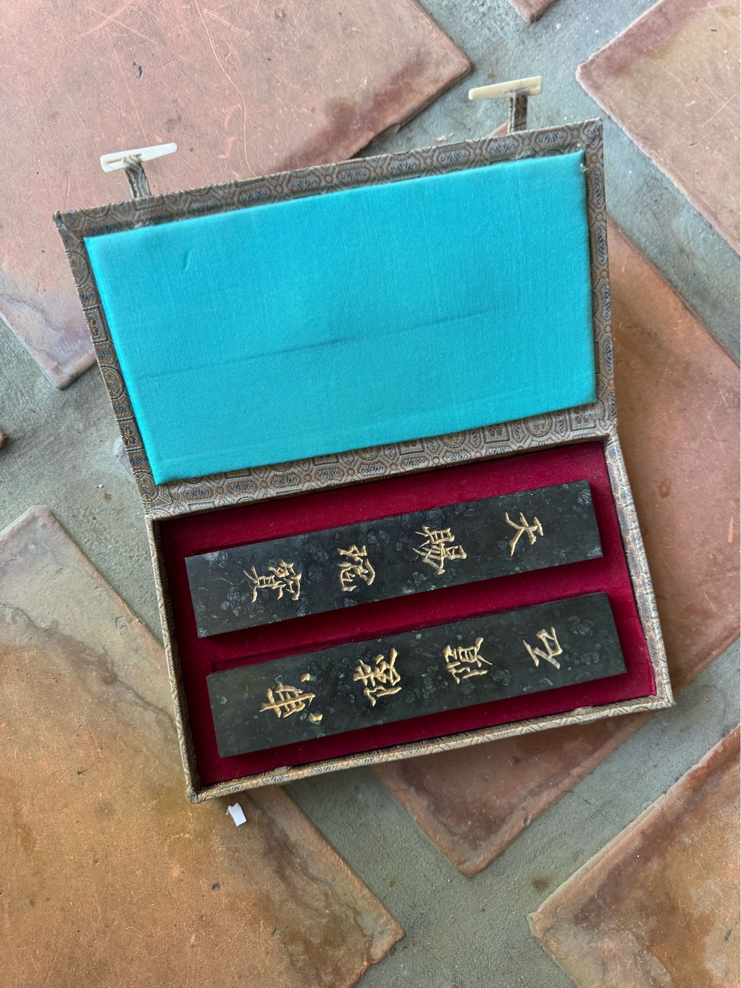 Vintage Chinese Calligraphy Ink Stones