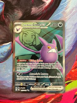 Team Rocket's Crobat Ex #217 Pokemon TCG Destined Rivals Scarlet & Violet