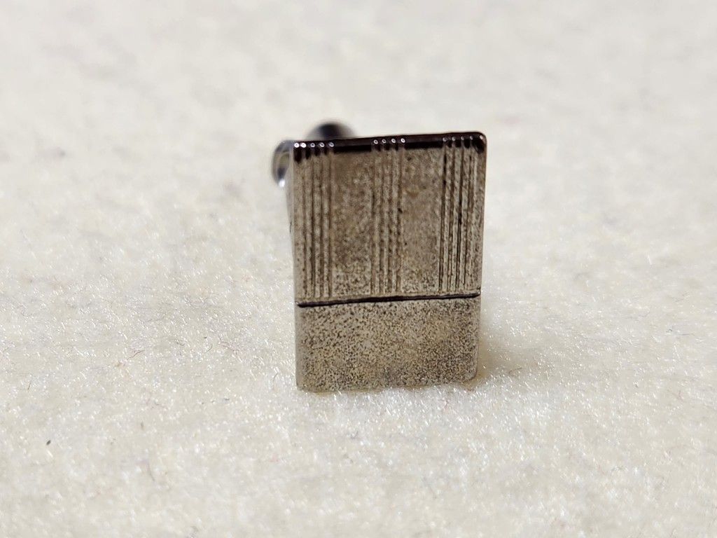 Silver Textured Men's Cufflink