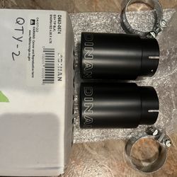 2 New DINAN Exhaust Tips 4.0 X 4.75