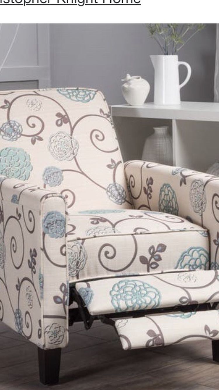 Darvis Floral Recliner Club Chair - Floral