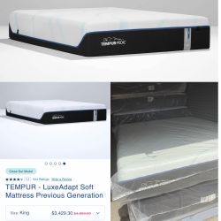 KING SIZE🔥 TEMPUR - LuxeAdapt Soft Mattress DISPLAY