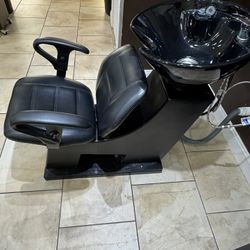 Black Backwash Shampoo Unit