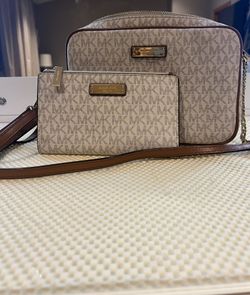 Mk Cross Body And Wristlet Wallet