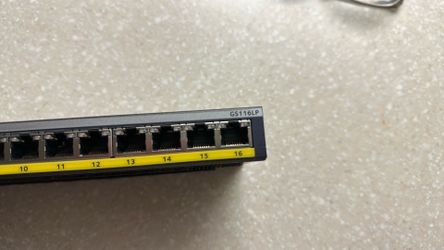 NETGEAR GS116LP (16‑Port Gigabit PoE Switch) —