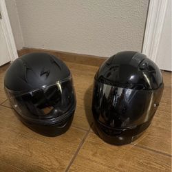 Motorcycle Helmets (Both Medium)
