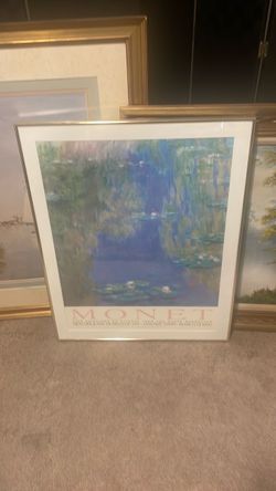 Monet Framed Exhibition Art Poster