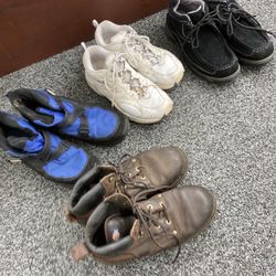 Men’s Sneakers/ Winter Shoes Size 101/2 & Dickies Work Boots Size 91/2 Each $3 Or All 4 Pair $10