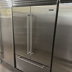 SUB ZERO 42”WIDE BUILT IN FRENCH STYLE REFRIGERATOR 
